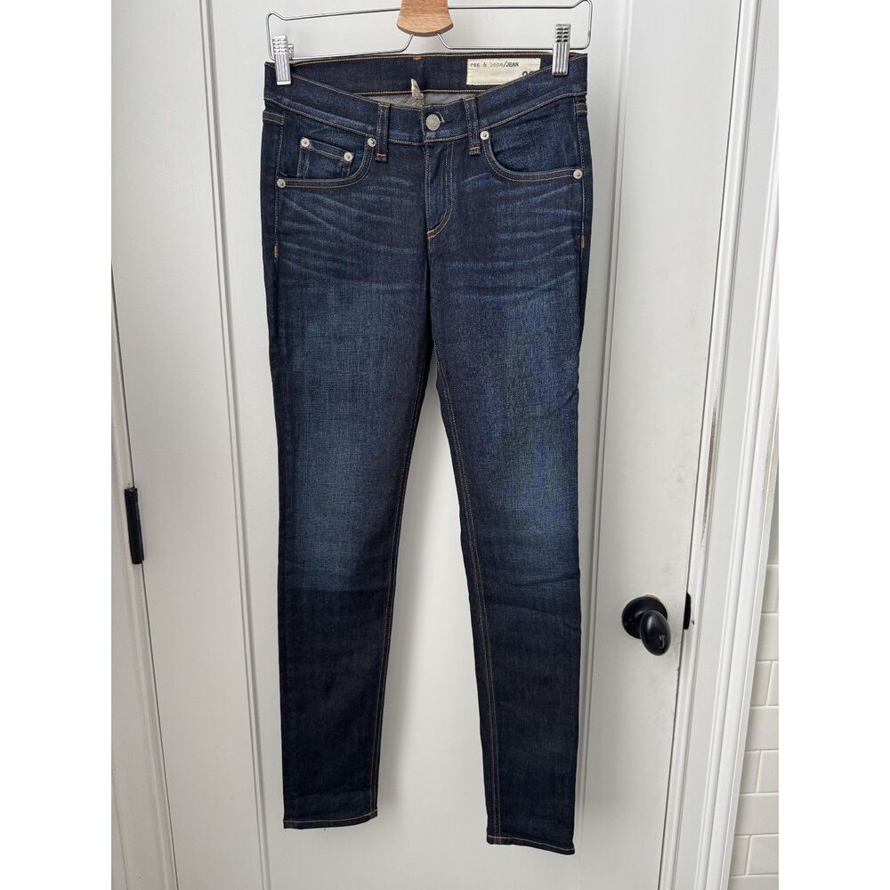 Rag & Bone Dark Wash Denim Blue Skinny Jean - Size 26